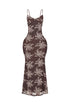 Elysia Velvet Burnout Maxi Dress